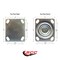 Service Caster 4 Inch Thermoplastic Rubber Caster Set with Roller Bearings 2 Swivel 2 Rigid SCC SCC-30CS420-TPRRD-2-R420-2 - alternate 5